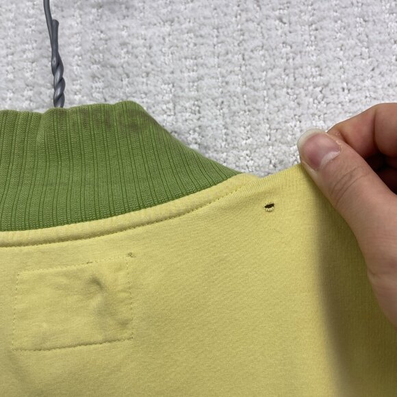 Y2K 00s Oakley Full Zip Sweatshirt Women’s Sz S Yellow / Green VTG Retro Read - Picture 15 of 16